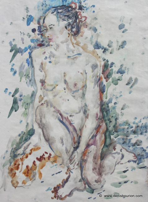 Denis Bourion - Florence Bourbon à l'huile