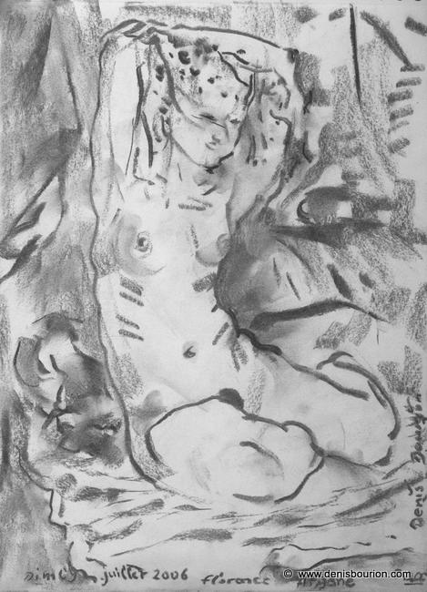 Denis Bourion - Dessin au Fusain