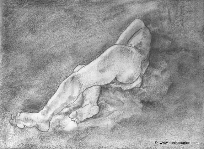 Denis Bourion - Dessin au Fusain